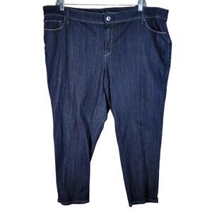 Liz Claiborne Blue Denim  Boyfriend Skinny Jeans Plus Women Size  24W